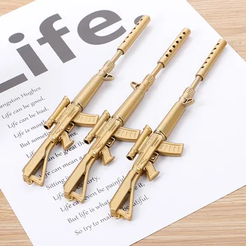 

40 pcs/lot Creative Machine gun Gel Pen Cute 0.5 mm black ink Signature Pen School Office writing Supplies Promotional Gift