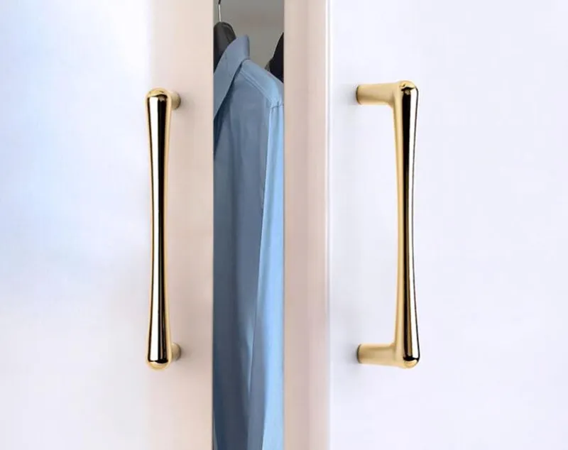 96mm Golden Furniture Handle Kitchen Cabinets Pulls Wardrobe simple modern Door round  Knob Hardware Parts  96mm Golden Furniture Handles Small Round Knob For Kitchen Cabinet Kitchen cabinet Handles,European Black Handles for Cabinet,Cupboard Knobs,128mm Pearl Black Handles