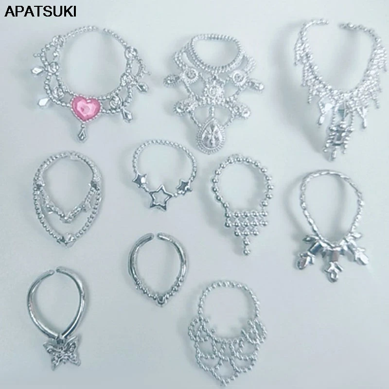 10pcs/lot Multi-style Fashion Necklace For Barbie Doll Decoration - Main Image