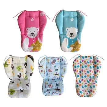 

Baby Seat Pad Universal Cartoon Floral Stroller Seat Covers Soft Thick Pram Car Seat Cushion Cover Pad