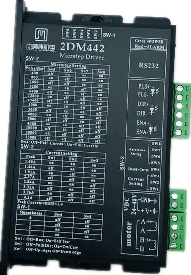 2DM442 NEMA23 NEMA17 2-фазный шаговый мотор драйвер DC24-48V 1,0-4.2A JMC