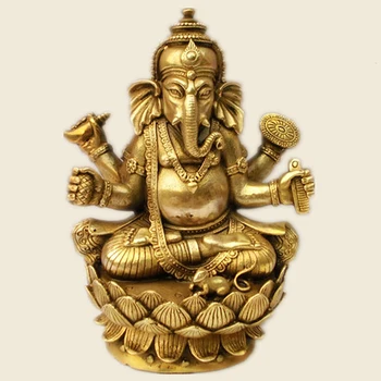 

Tibetan Buddhism, Tantra, Ganesha, Geneisha, elephant headed God, Statue, buddha figure, figurine, God of victory~