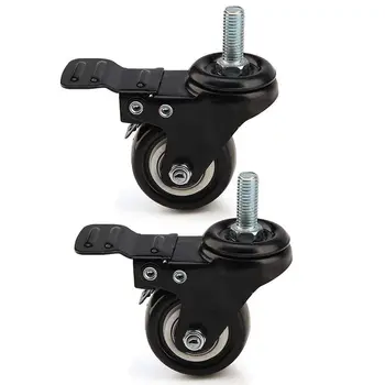 

4 x Heavy Duty 50mm PU Swivel Castor Wheels Trolley Furniture Caster
