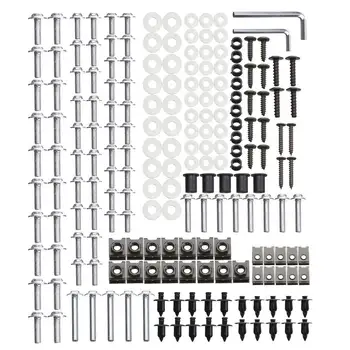 

Autoleader 225Pcs Motorcycle Fairing Screws Set Flat Head Windshield Screws Body Bolts Fastener Kits Nuts Bolts Auto Change Part