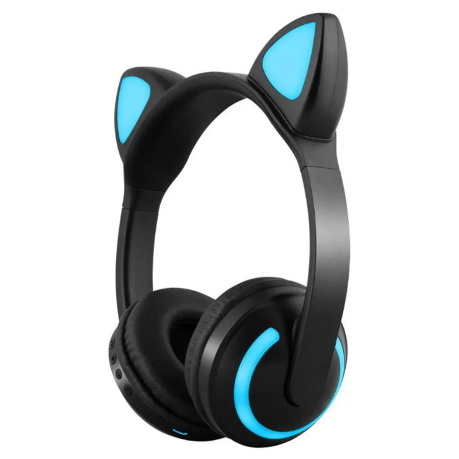 Кошачьи уши Беспроводная Bluetooth гарнитура повязка на голову наушники спортивный стерео светильник в виде наушников блики для IOS Andorid с коробкой