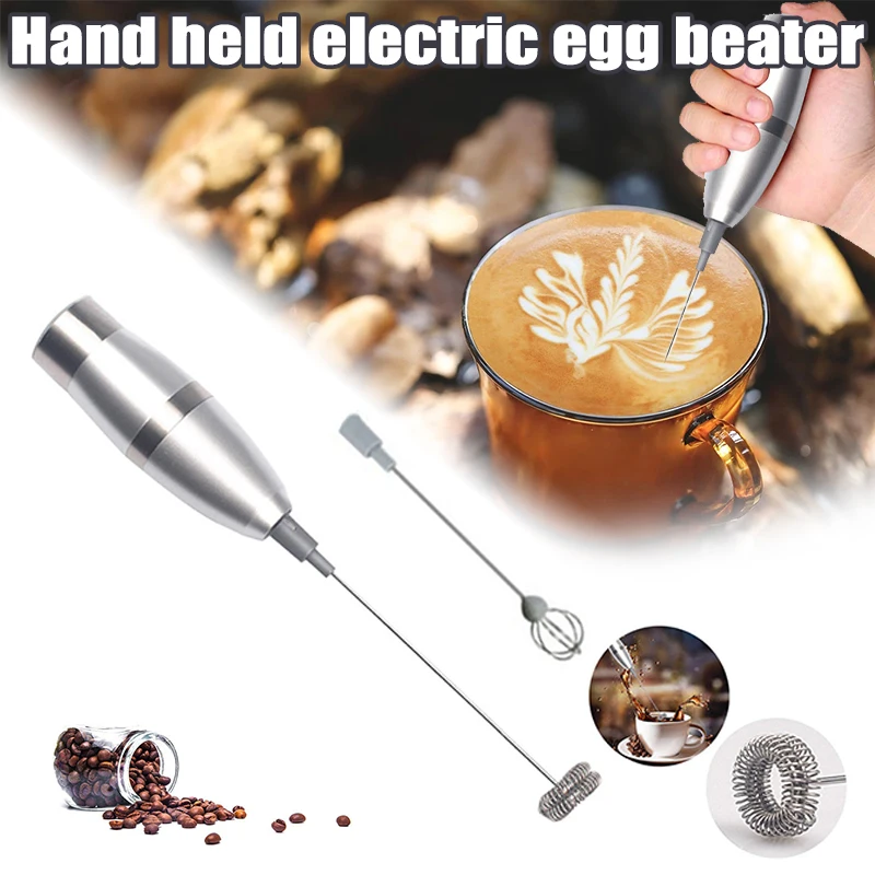 NEW Handheld Electric Whisk Drink Mixer 2 Spring Head One Touching Battery Operated Perfect for Hot Chocolate | Дом и сад
