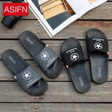 ASIFN/летние пляжные шлепанцы; мужские вьетнамки; нескользящие мужские шлепанцы; спортивные женские мягкие домашние тапочки с пентаграммой; Sapato Masculino