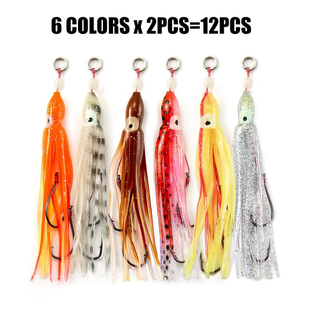 Squid Assist Hook Octopus Jigs, Jig Fishing Hook Assist Squid