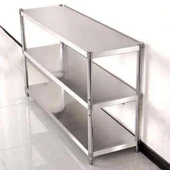 

Stainless Steel Kitchen Shelf Landing Multi-layer Pot Shelf Microwave Oven Shelf Storage Shelf Household Shelf