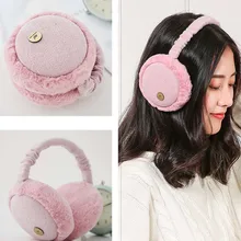 Зимние наушники, теплые женские корейские милые наушники, наушники для мужчин, теплые зимние наушники