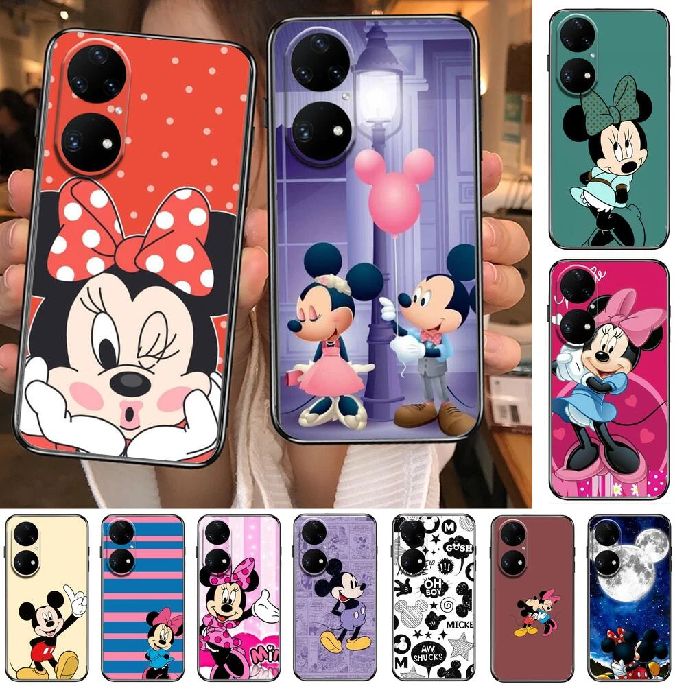 Wow Mickey Mouse Disney Phone Case For P50 P40 P30 10 9 8 E Pro Plus Black Etui Coque Painting Hoesjes Comic Fas - Mobile Phone Cases & Covers - AliExpress