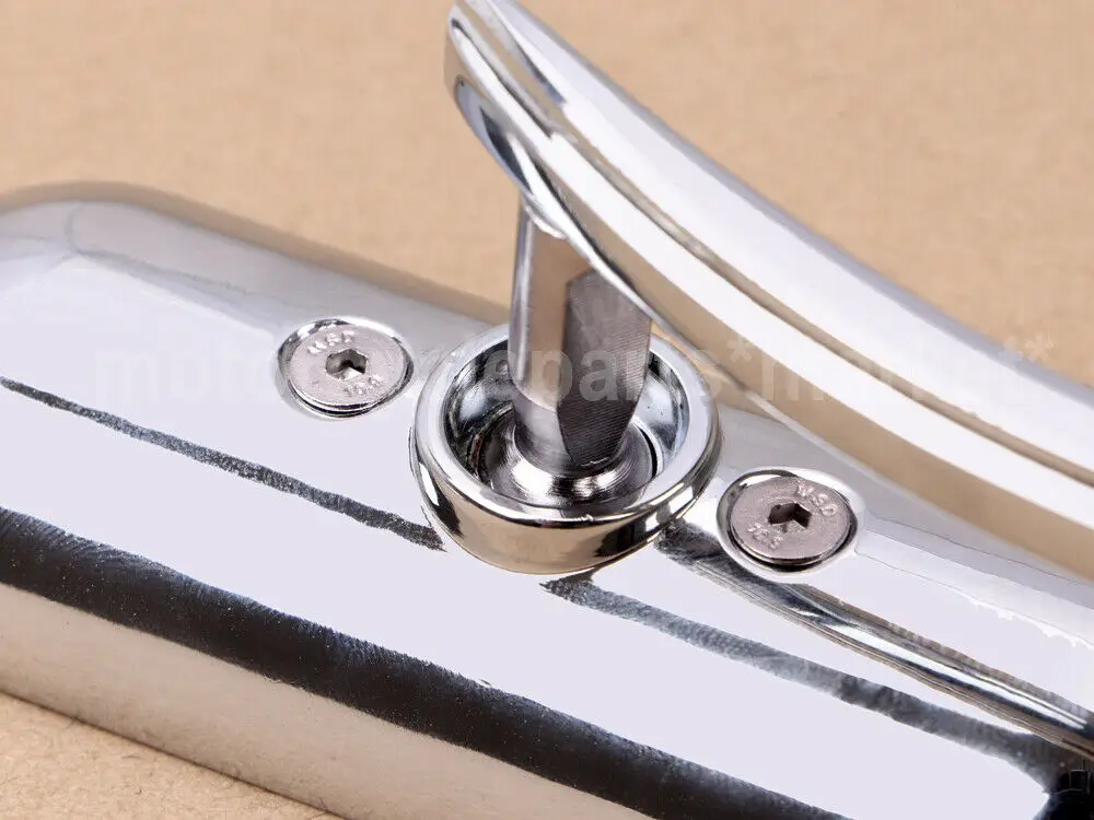 Motorcycle Mini Oval Rearview Mirror Rear View Mirror End Side Mirrors Chrome Sets for Harley Sportster Dyna Softail