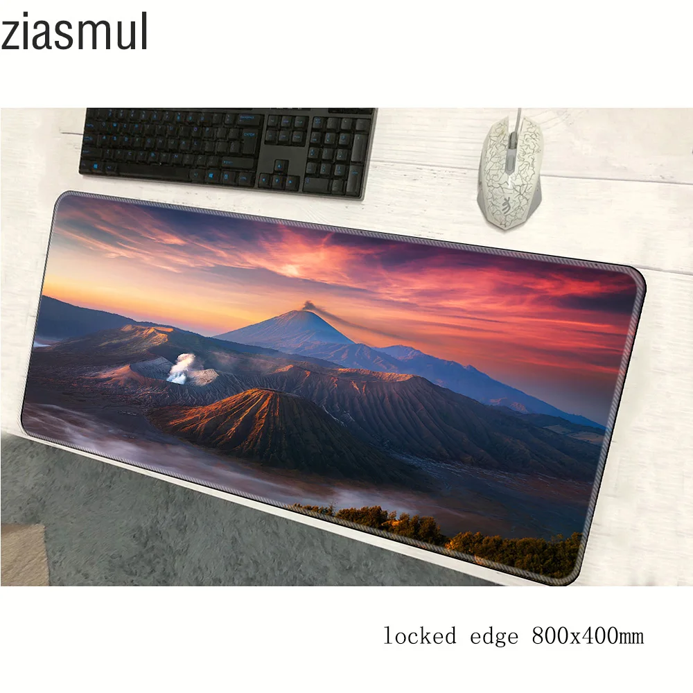 Volcanoes padmouse 800x400x3 мм игровой коврик для мыши великолепный коврик для мыши геймер компьютерный стол красочный Коврик notbook mousemate