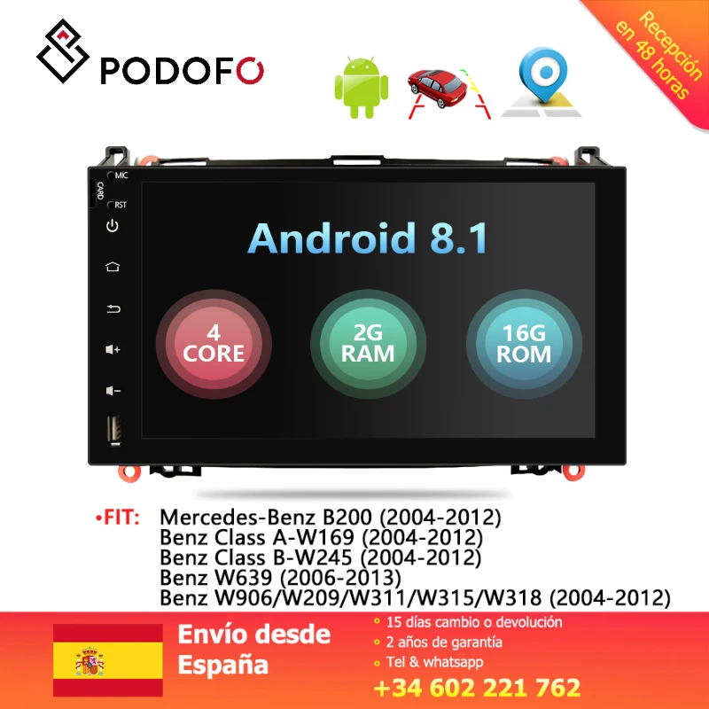 #*Cheap Podofo 9 #039; #039; Car Multimedia Player Radio Android 8.1 for Mercedes Benz B200 (2004 2012) touch screen Bluetooth MP3 Player GPS