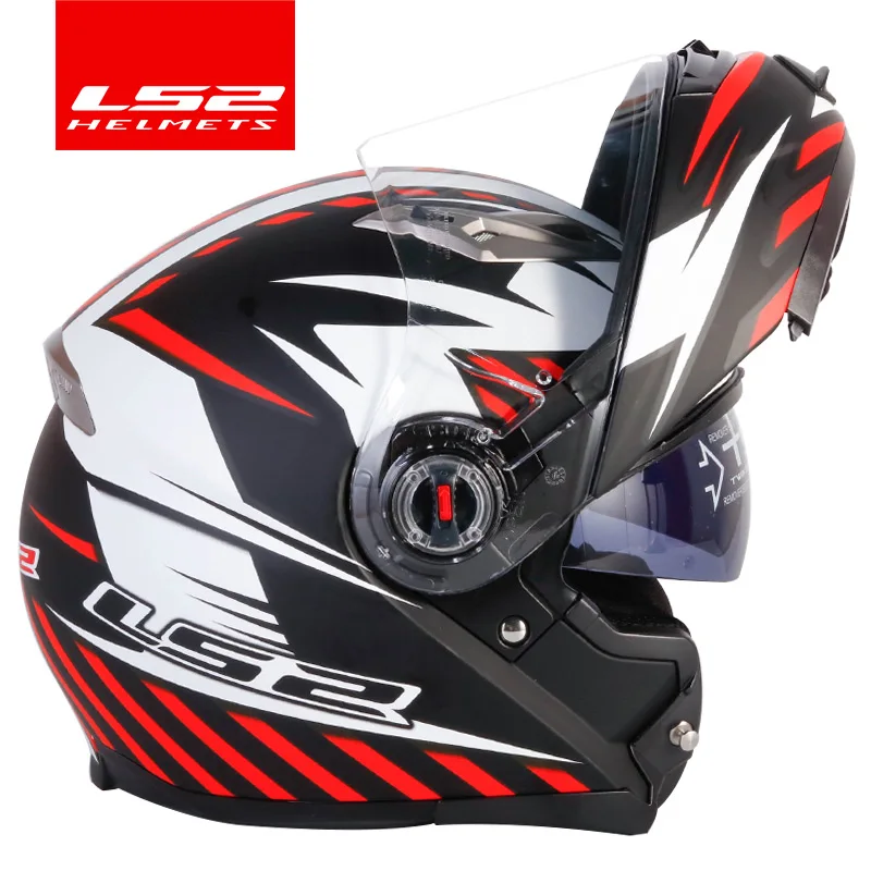 LS2 FF370 флип-ап мото rcycle шлем модульный с двойным шлемом стекло черный Солнечный козырек capacetes para мото гоночный шлем jet - Цвет: 12