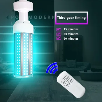 

60W E27 Led Kill Mites Home Office Corn Bulb UV Disinfection Lamp Aluminum Cleaning Air Schools Germicidal Sterilizer Wardrobe