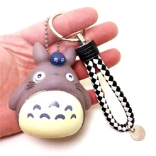 Рисунки из мультфильма ПВХ кукла брелок Тоторо оригинальная сумочка украшения для мобильного телефона колокол кожаный канат маленькие подарки кулон оптом