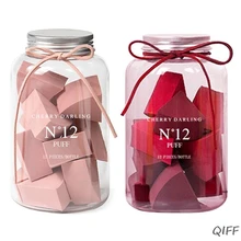 12 шт спонж пудра слоеный женский макияж основа косметический инструмент