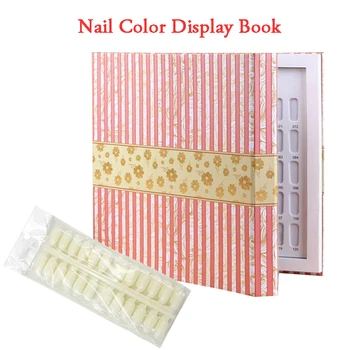 

Nail Book 120 Color Tips display books Nail Polish Display Chart Salon Tools with False Tips Showing Shelf Nail Display Book