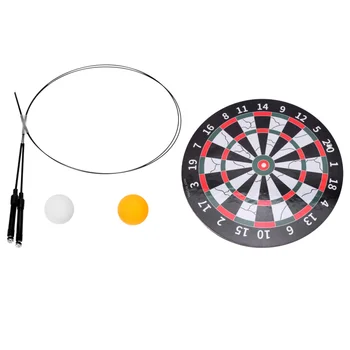 

Table Tennis Training Tools Elastic Flexible Shaft Ping Pong Single Trainning Tools (Adult Version, with Racket)