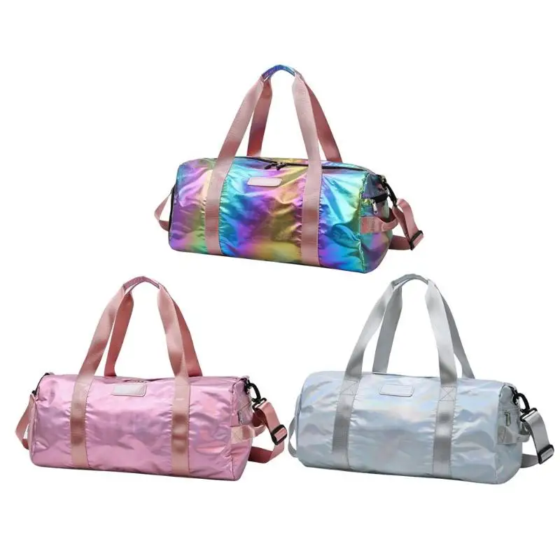Женская спортивная сумка для занятий йогой, большая емкость, тренировочные сумки для фитнеса, дорожные сумки для занятий спортом на открытом воздухе, сухая влажная сумка для плавания, сумка-мессенджер