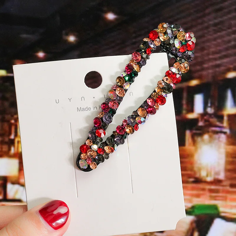 Новые популярные блестящие стразы, элегантная заколка для волос BB, заколка для волос для женщин и девушек, заколка для волос, аксессуары, заколка для волос, заколка для волос, головной убор
