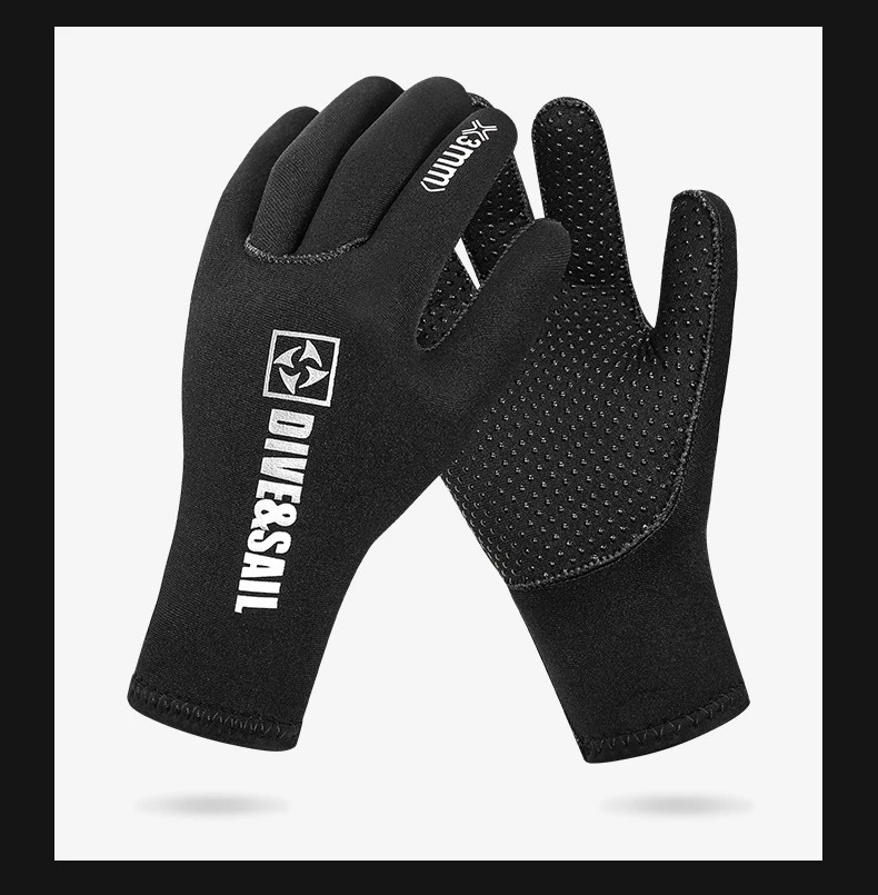 Description Picture 5 of item3mm Anti-Slip Neoprene Five Finger Warm Gloves for Diving Snorkeling Paddling Surfing Kayaking Canoeing Spearfishing Skiing
