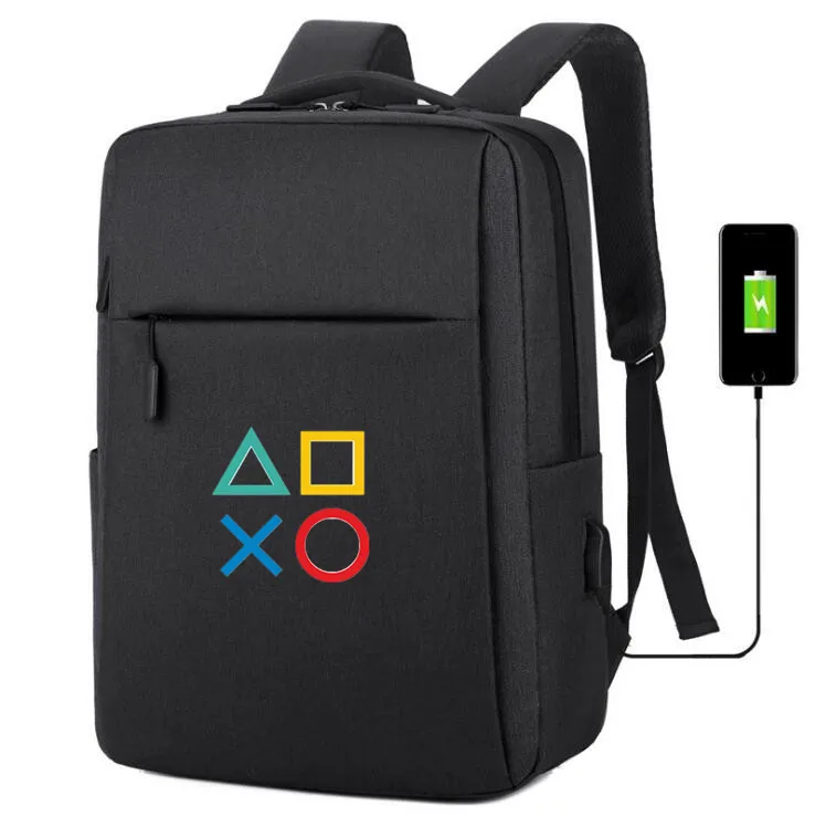 11 PS4 Playstation холщовый рюкзак зарядка через usb школьные сумки Сумка для ноутбука дорожная сумка рюкзак для подростков - Цвет: 11