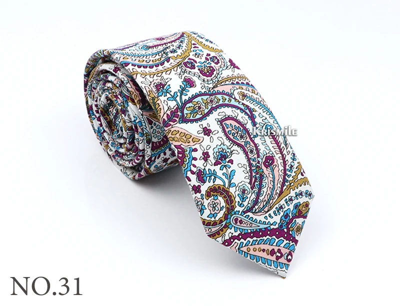 Neue Baumwolle Blumen Krawatte Für Männer Frauen 6CM Dünne Dünne Krawatte Für Hochzeit Party Kleid Zubehör Casual Druck blume Krawatten – Detail 34