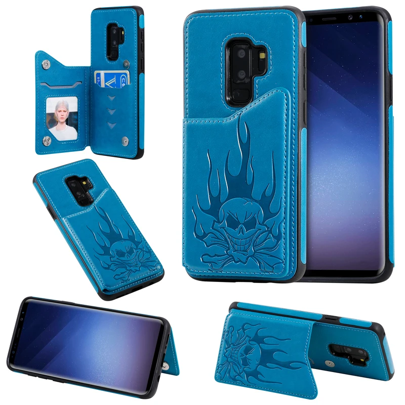 

For Samsung Galaxy S9 Plus Leather Wallet Cover For Samsung S8 Plus Anti-fall Back Cover For Samsung S8 S9 Plus S8 S9 Case