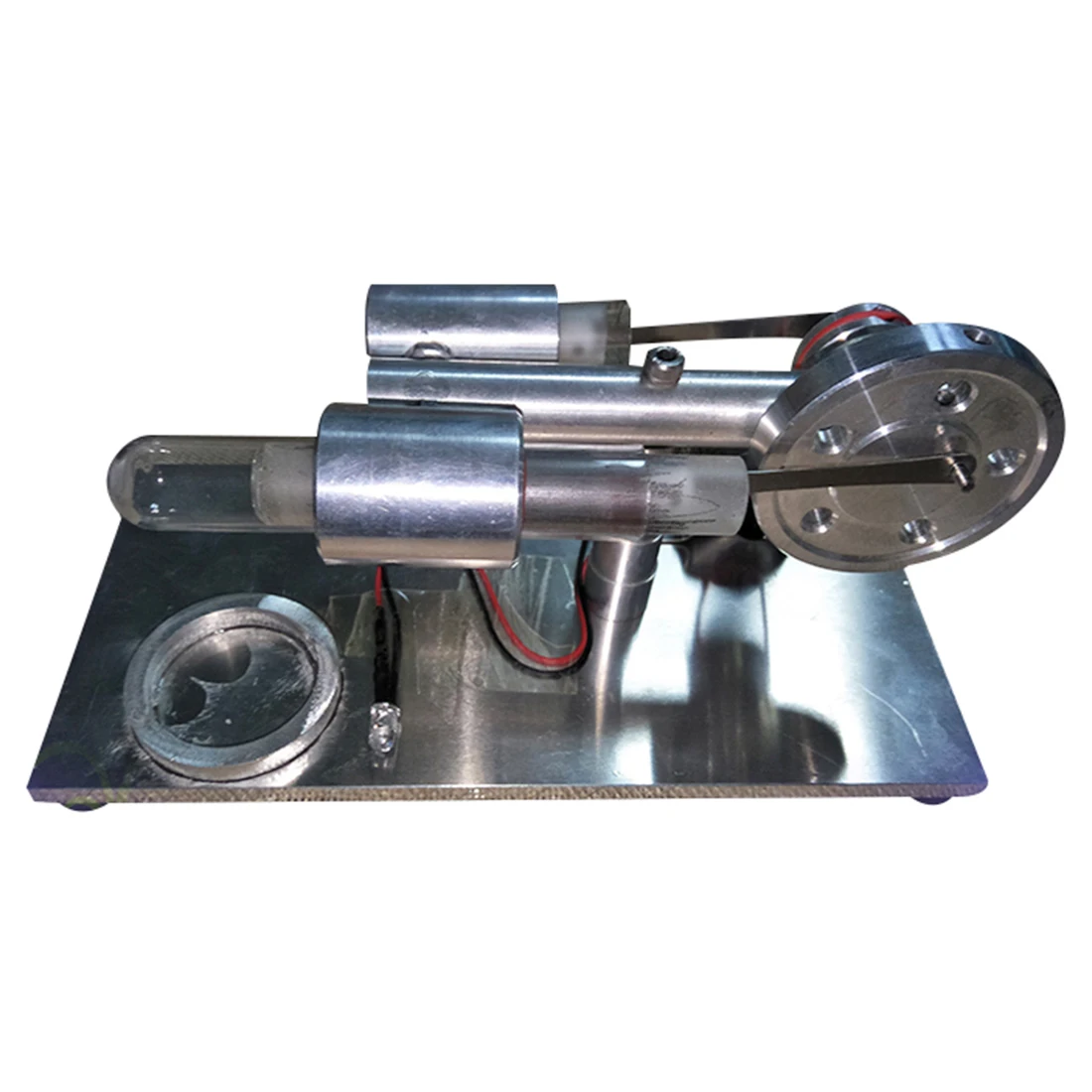 All Metal Single Lamp Single Cylinder Stirling Micro Engine Physics Experiment Gift Model Education Toy