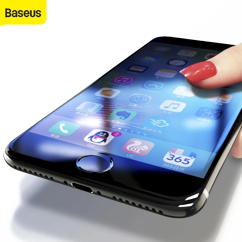 Защитное стекло Baseus 3D для iPhone 7 6 6s полностью изогнутое закаленное Plus Защитная