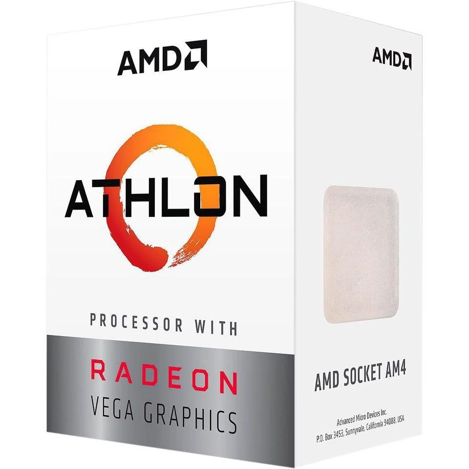 Процессор AMD Athlon 200GE AM4(YD200GC6FBBOX)(3.2GHz/100MHz/Radeon Vega 3) Box