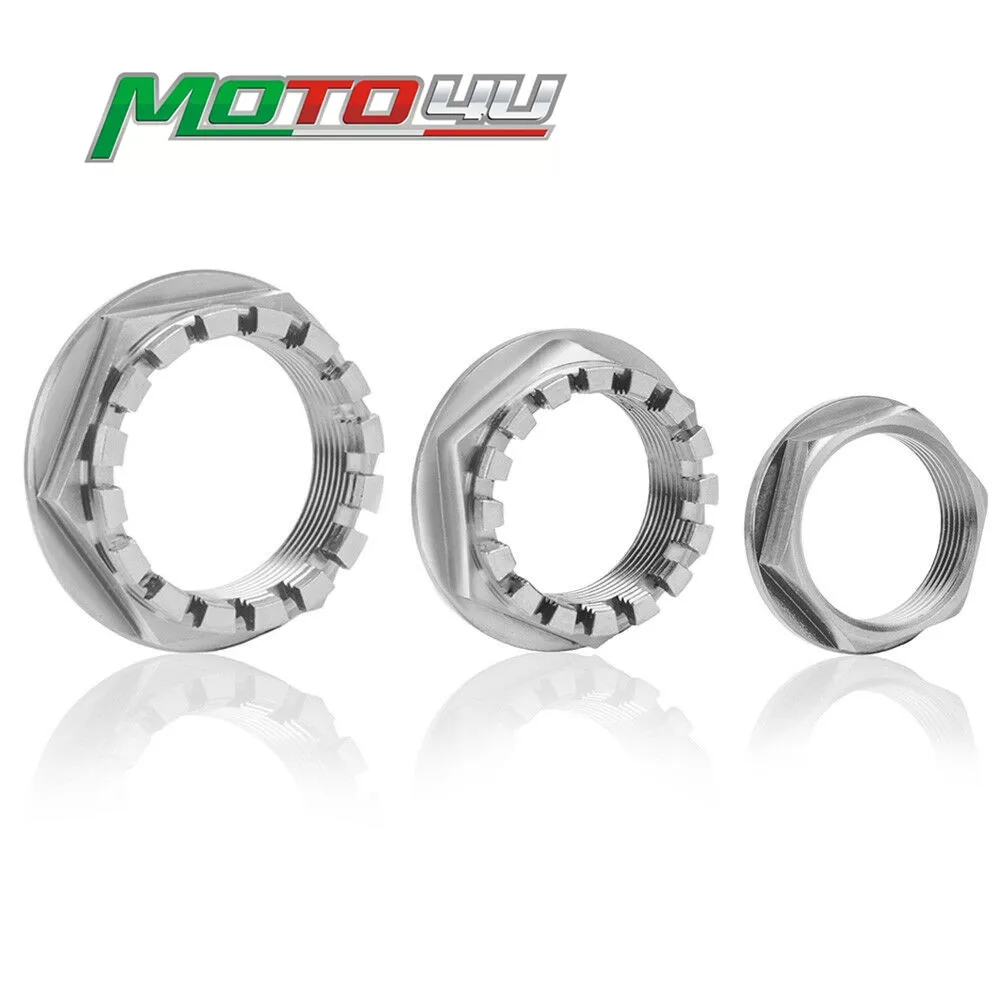 

3PCS Titanium Front and Rear Axle Nuts Nut Axle Motorcycle Parts For Ducati 748 / 916 / 996 / 998 / 848