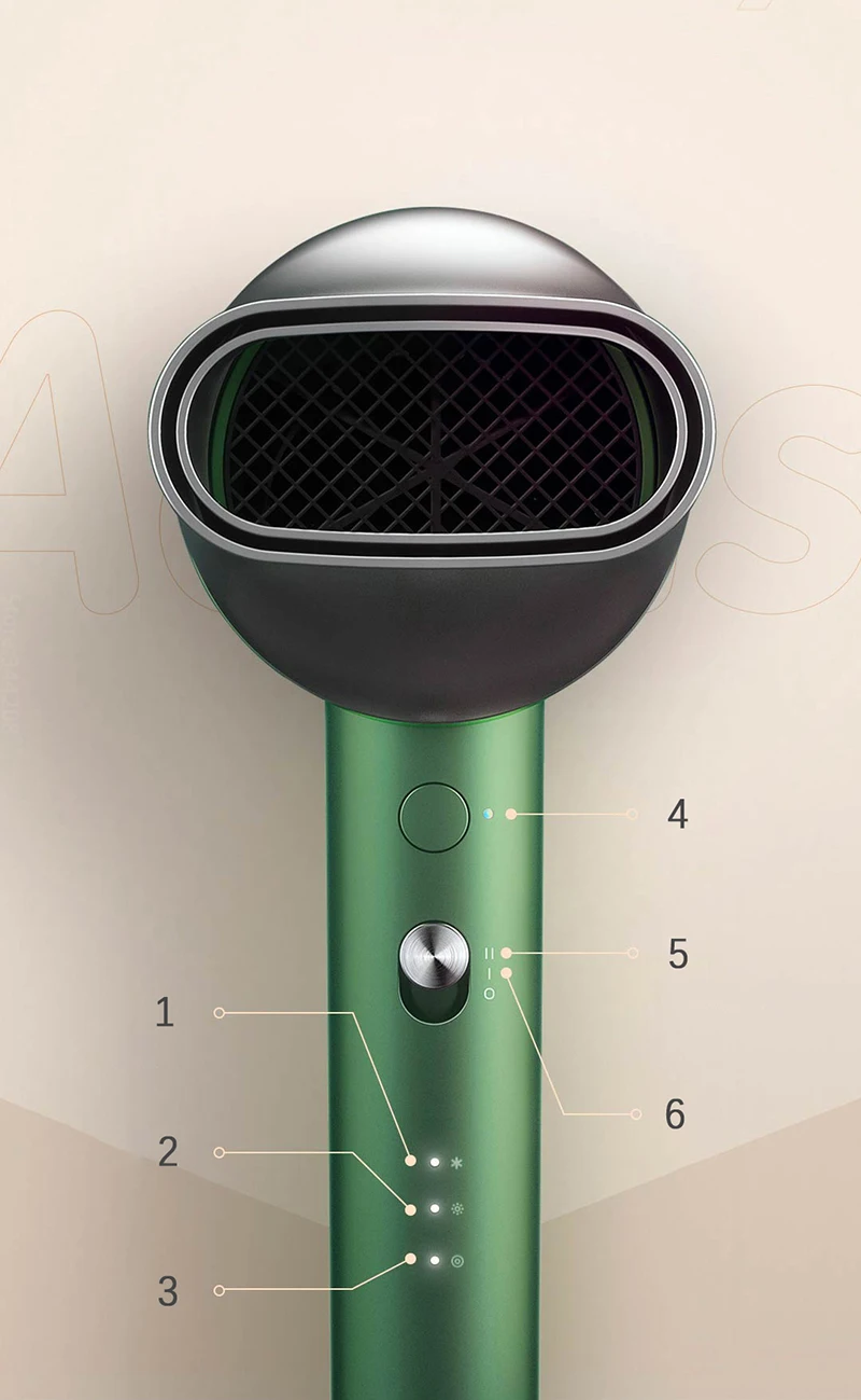 Xiaomi SHOWSEE A5-R G Anion Negative Ion Hair Dryer 9