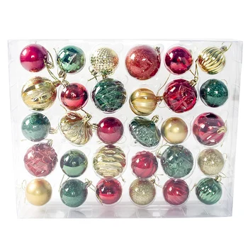 

30PCS Christmas Tree Ball Pendants Decor Ball Bauble Christmas Party Hanging Ball Ornament Decorations for Home Xmas Decoration