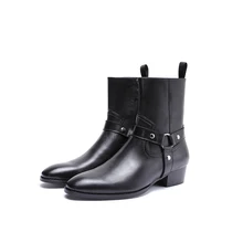 Новинка; модные мужские ботинки; ботинки в байкерском стиле ручной работы из натуральной кожи с крыльями; ботинки для свадьбы в деловом стиле; повседневные ботинки в британском стиле; цвет винный, черный