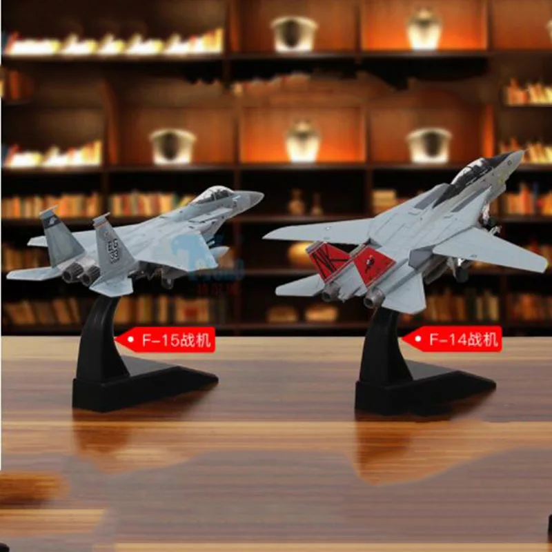 Американские весы 1/100 Grumman F 14/F15 Tomcat литой под давлением летательный аппарат