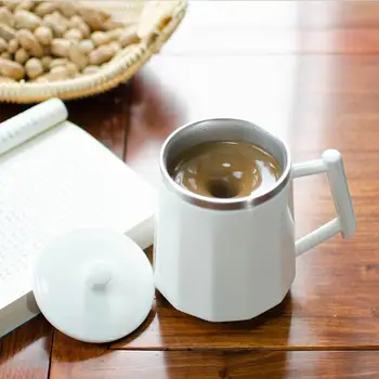 

VKTECH 360ML Self Stirring Mug Car Home No Power Needed Self Stirring Mug Coffee Milk Mixing Ceramic Cup Drinkware Dropshipping