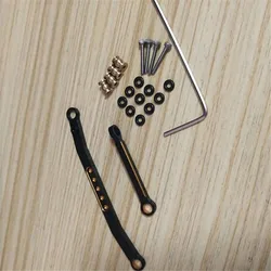 For 1/24 Axial SCX24 90081 RC Crawler Car Modification Part Aluminum Alloy High Fastening Steering Rod Set 