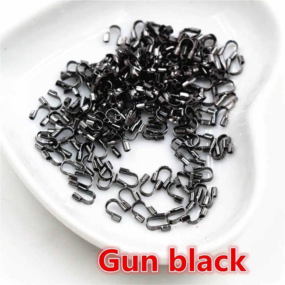 100pcs/lot 4mm Wire Protectors Wire Guard Guardian Protectors loops U Shape  Accessories Clasps Connector For Jewelry Making - AliExpress