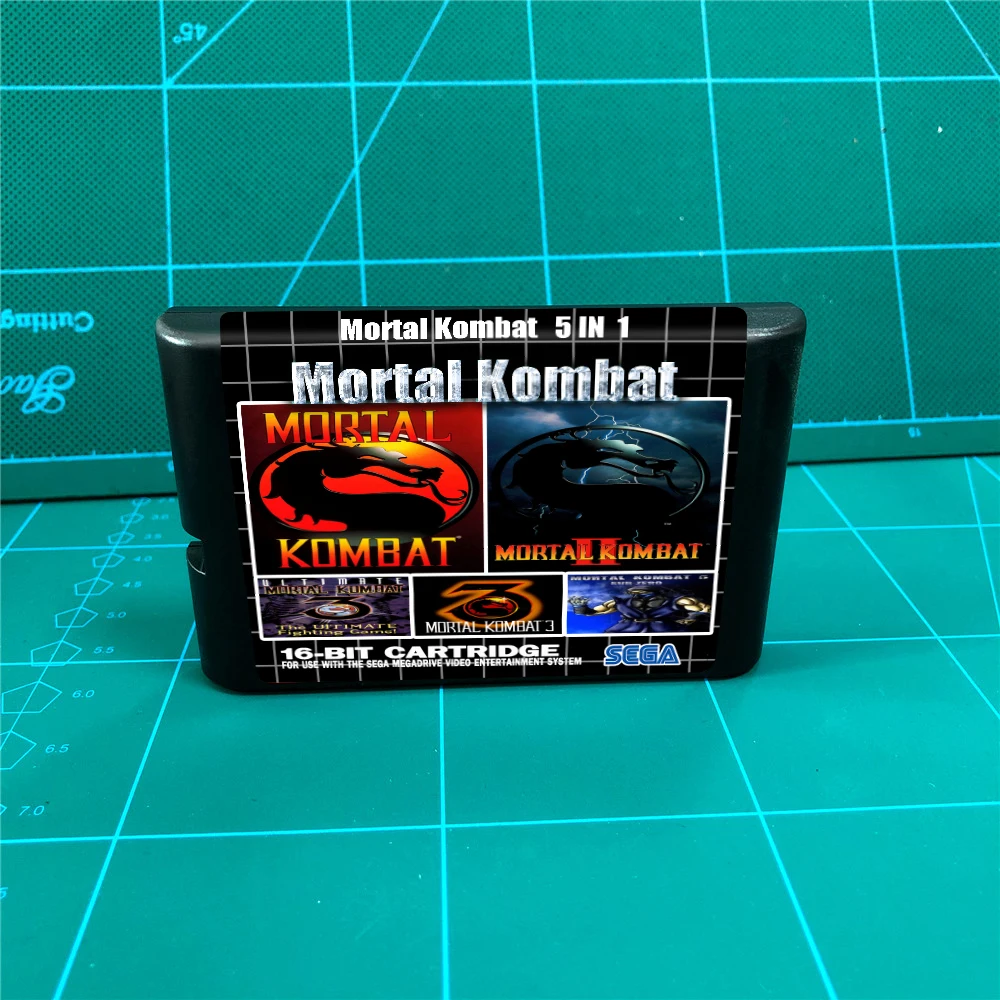 Mortal Kombat 5 в 1 (Mortal 2 3 Ultimate) 16 битный игровой картридж MD для консоли MegaDrive