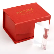 3x3x5cmподарок на день рождения для детей, студентов, образовательная физическая оптическая стеклянная треугольная призма, школьный научный эксперимент, учебные материалы