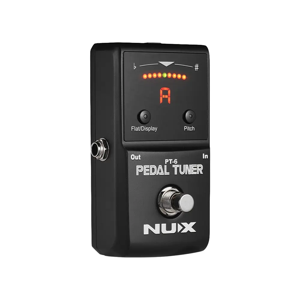 

NUX PT-6 Chromatic Pedal Tuner with Metal Casing True Bypass Durable Guitar Accessories