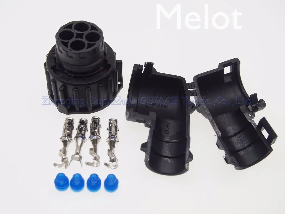 TE/AMP 4 Pin 1-967325-3 Разъем для датчика Автомобильный с оболочкой для автомобиля, нефтяных исследований, железной дороги и т. д., водонепроницаемый IP67/69