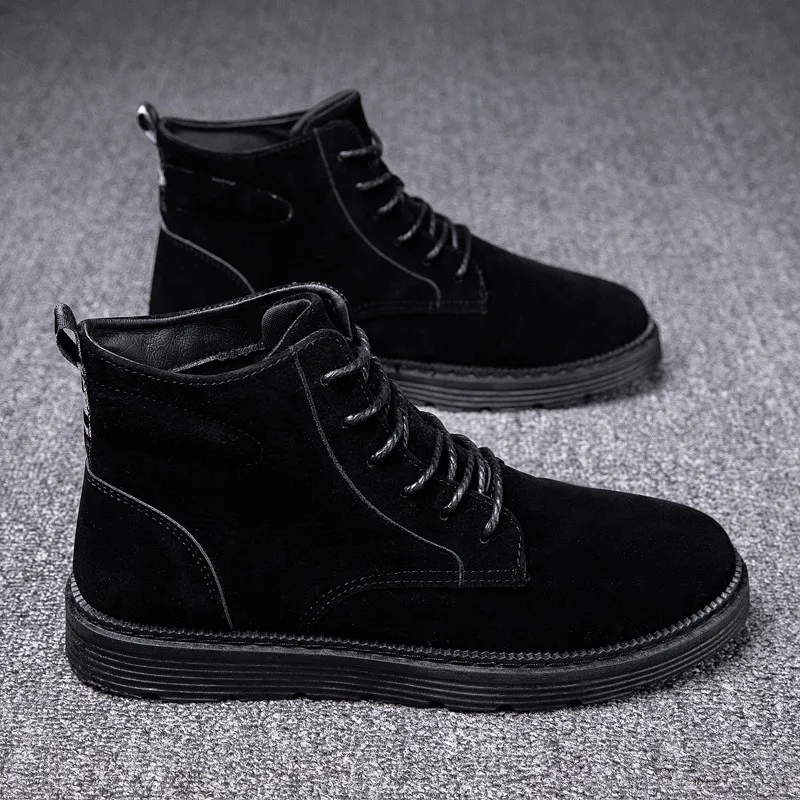 

Retro British Style Hight-top Joint Desert Worker Boot 2019 New Style Martin Boots Hight-top Men's Boots