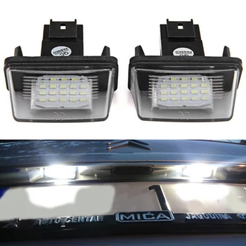 

12V LED No Error Canbus Car license Plate Light Number Plate Lamp For Peugeot 206 207 306 307 208 406 407 5008 Partner