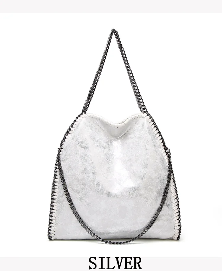 2021 FIRMRANCH New Frosted Material Handbag Chain Woven Foldable Fashion Shoulder Women Multi-Funcation Bag Steady Quality Big