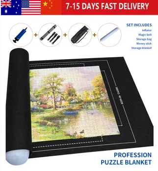 

Puzzle Doormat Roll Puzzle Felt Doormat Game Doormat Puzzle Blanket For Up To 1500/2000/3000 Pieces Of Puzzles Accessories