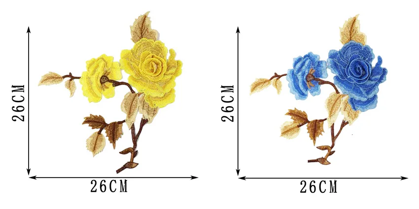 Аксессуары стерео 3D высокого класса цветной домашний цветок ткань водорастворимый цветок патч-машина вышивка логотип